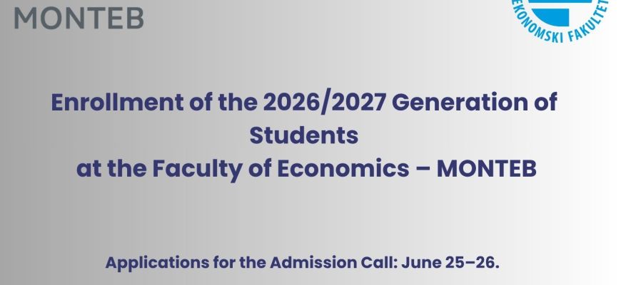 Call For Applications MONTEB - For International Students
